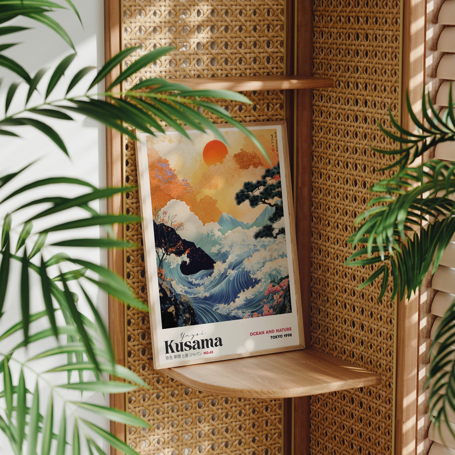 Yayoi Kusuma “Japon Okyanus Dalgası” Sanatsal Poster