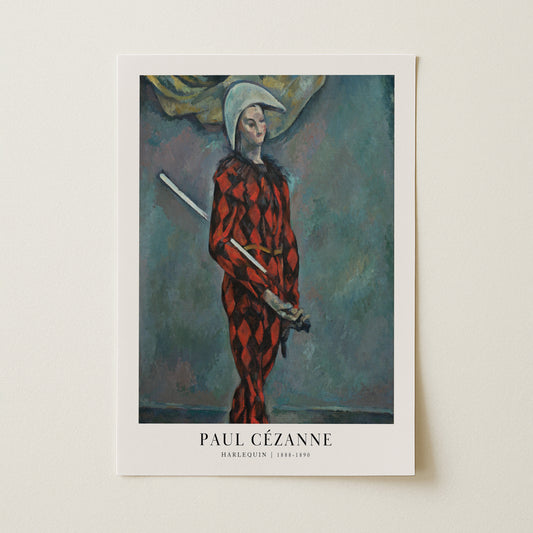 Paul Cézanne "Harlequin" Sanatsal Poster