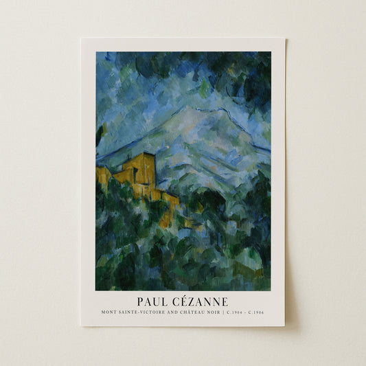 Paul Cézanne "Mont Sainte-Victoire and Château Noir" Sanatsal Poster
