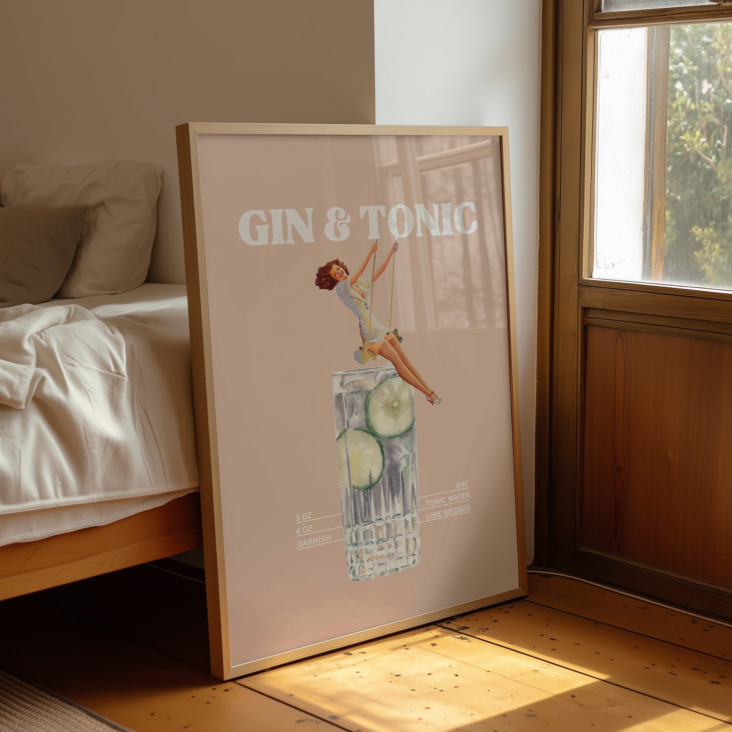 Gin & Tonic Sanatsal Poster