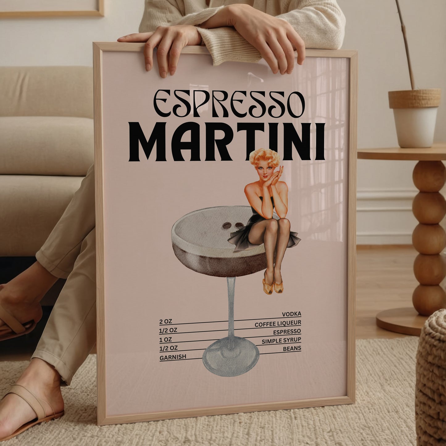 Espresso Martini Sanatsal Poster