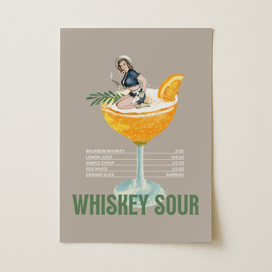 Whiskey Sour Sanatsal Poster