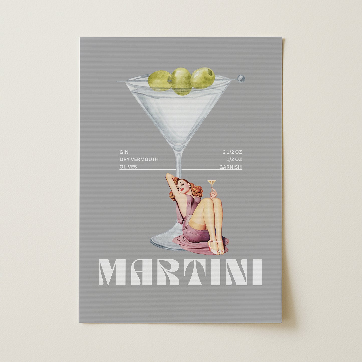 Martini Sanatsal Poster
