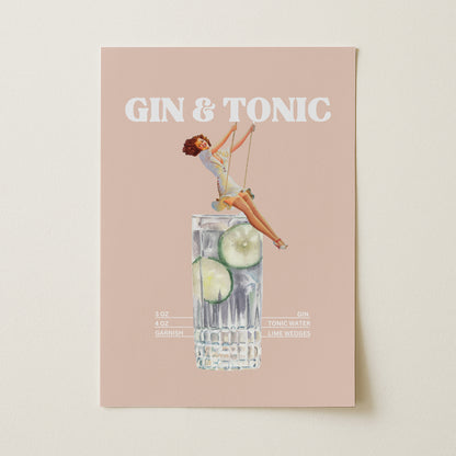 Gin & Tonic Sanatsal Poster