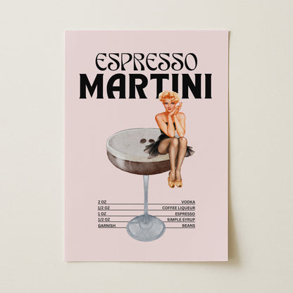 Espresso Martini Sanatsal Poster