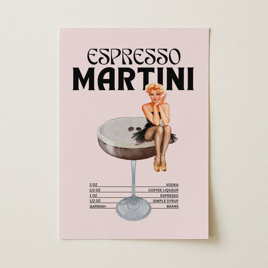 Espresso Martini Sanatsal Poster