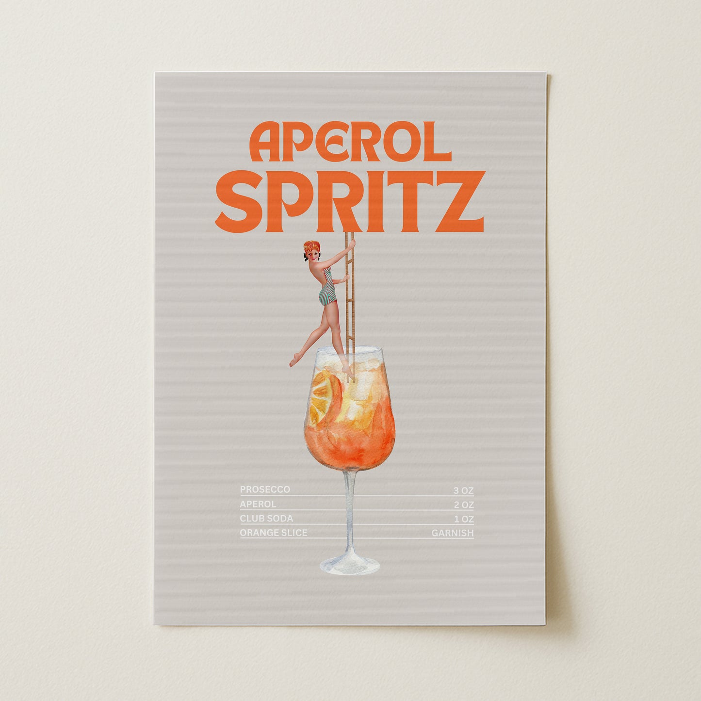 Aperol Spritz Sanatsal Poster