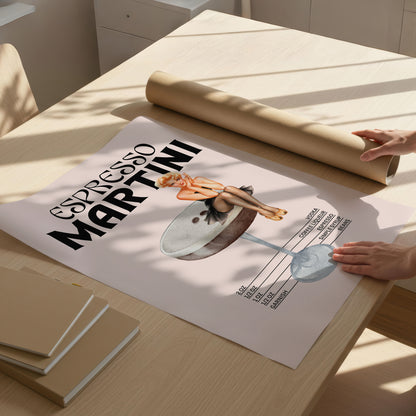Espresso Martini Sanatsal Poster