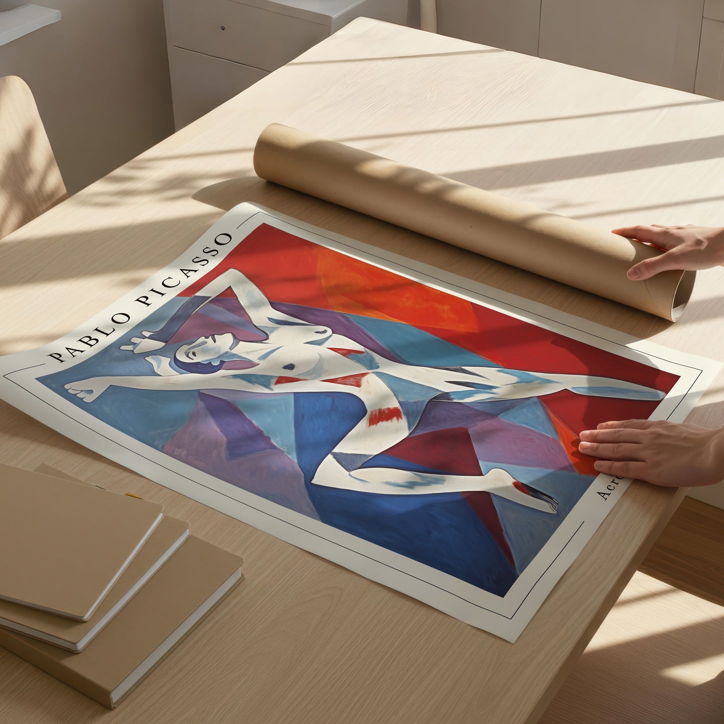 Pablo Picasso "Famele Acrobat" Sanatsal Poster