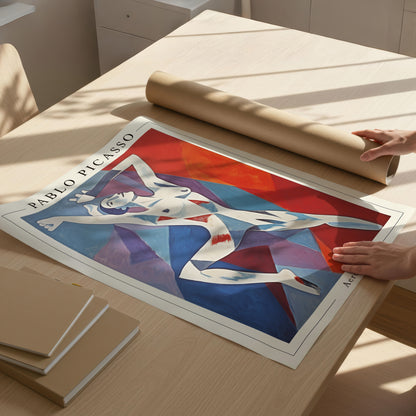 Pablo Picasso "Famele Acrobat" Sanatsal Poster