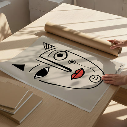 Pablo Picasso "Half Human, Half Cat" Sanatsal Poster