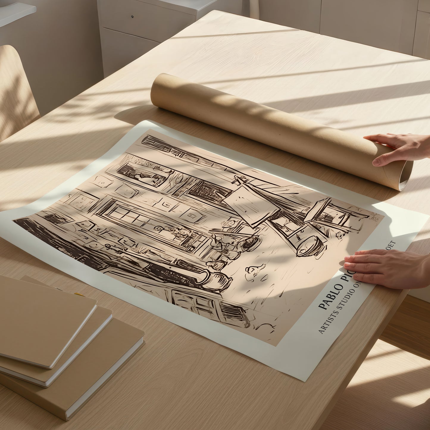 Pablo Picasso "Artist’s Studio on Street La Boetie" Sanatsal Poster