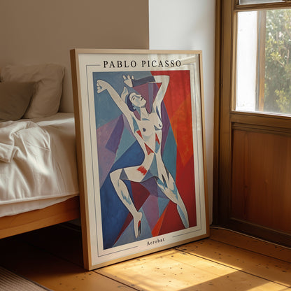 Pablo Picasso "Famele Acrobat" Sanatsal Poster