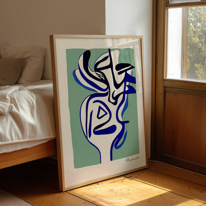 Pablo Picasso "Abstract Face" Sanatsal Poster