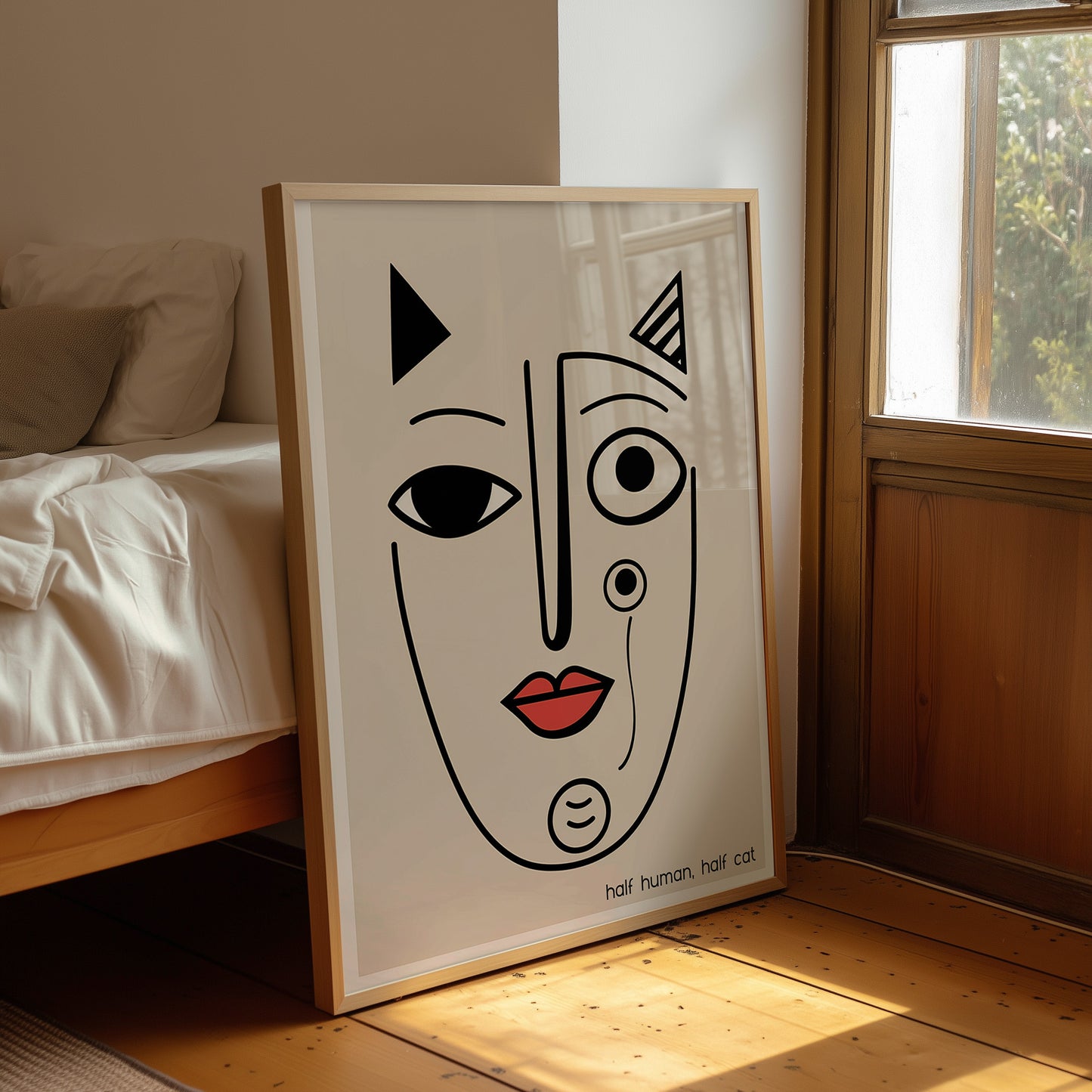 Pablo Picasso "Half Human, Half Cat" Sanatsal Poster