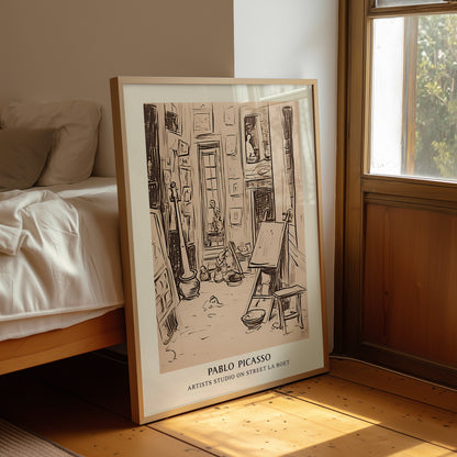 Pablo Picasso "Artist’s Studio on Street La Boetie" Sanatsal Poster