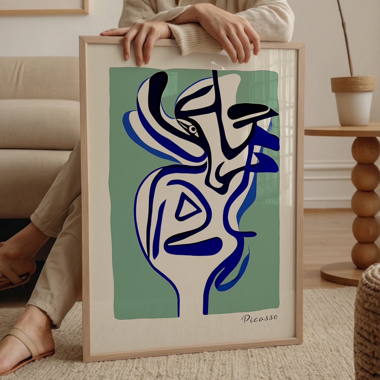 Pablo Picasso "Abstract Face" Sanatsal Poster