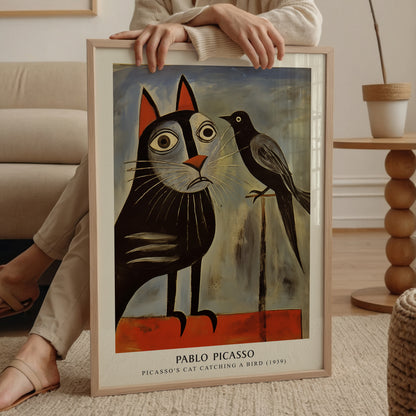 Pablo Picasso "Cat Catching a Bird" Sanatsal Poster
