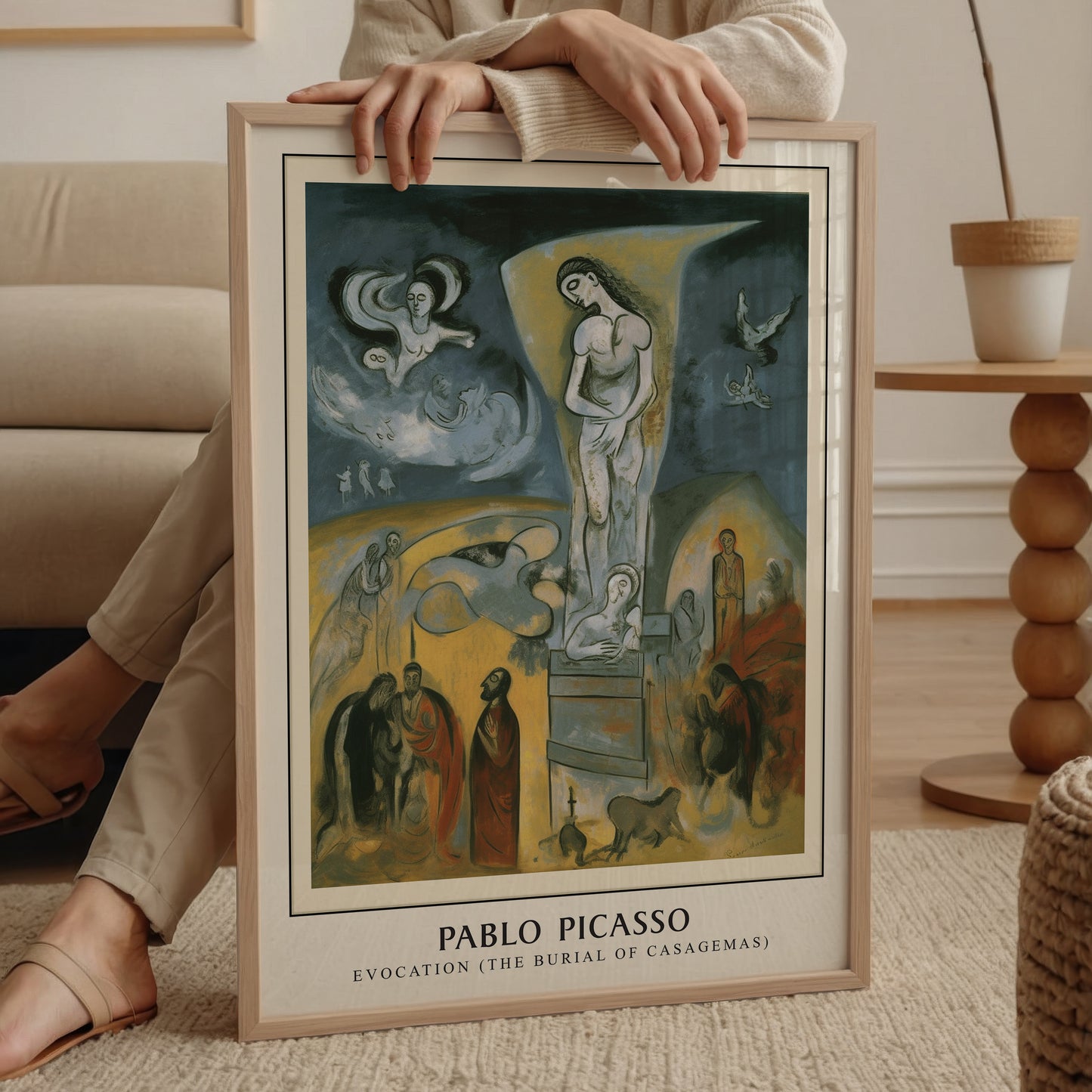 Pablo Picasso "Evocation (The Burial of Casagemas)" Sanatsal Poster
