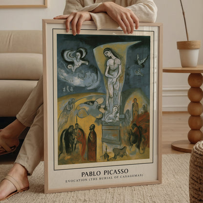 Pablo Picasso "Evocation (The Burial of Casagemas)" Sanatsal Poster
