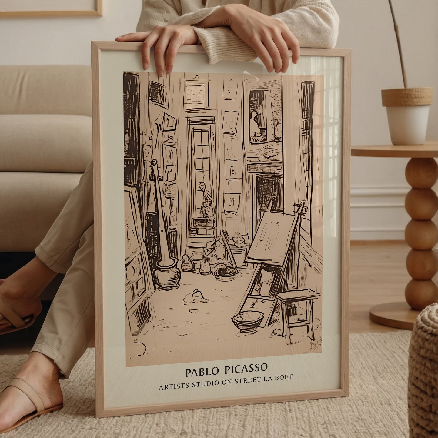 Pablo Picasso "Artist’s Studio on Street La Boetie" Sanatsal Poster