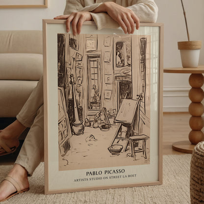 Pablo Picasso "Artist’s Studio on Street La Boetie" Sanatsal Poster