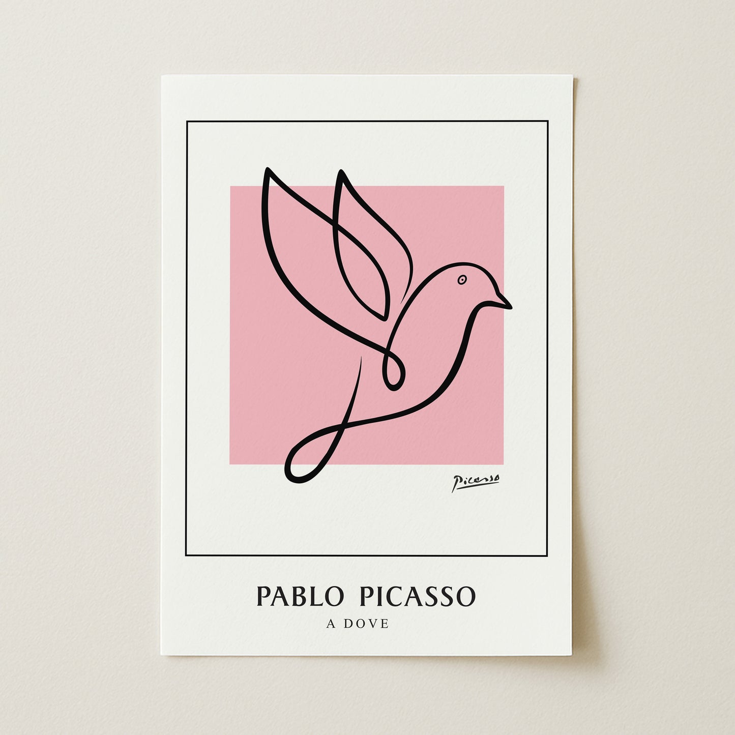 Pablo Picasso "A Dove" Sanatsal Poster