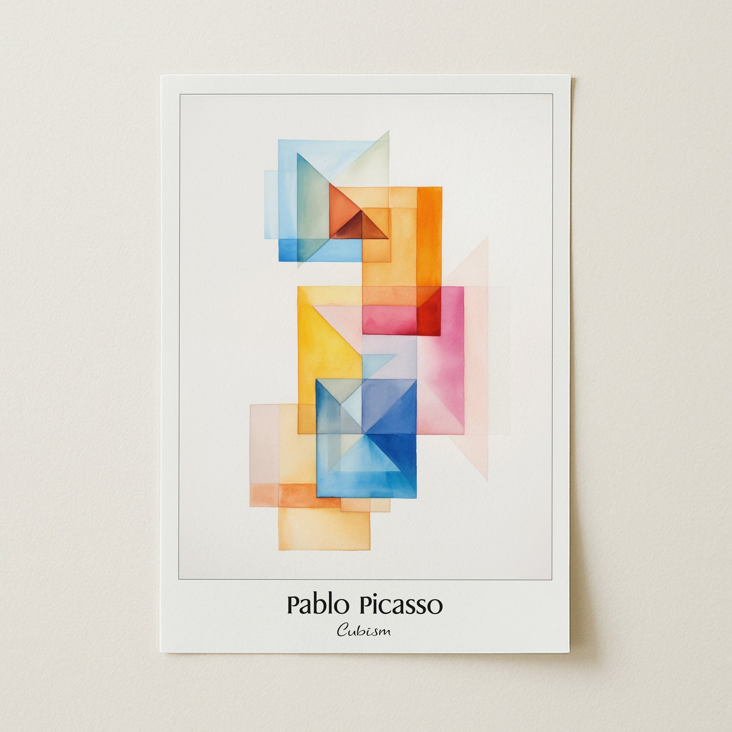 Pablo Picasso "Cubism" Sanatsal Poster
