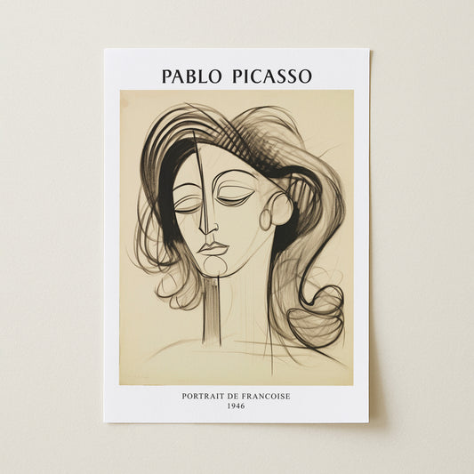 Pablo Picasso "Portrait de Françoise" Sanatsal Poster