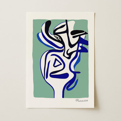 Pablo Picasso "Abstract Face" Sanatsal Poster