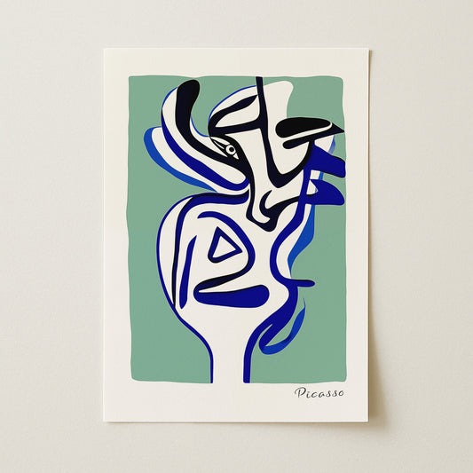 Pablo Picasso "Abstract Face" Sanatsal Poster