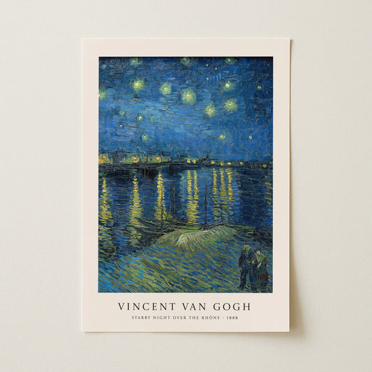 Vincent van Gogh "Starry Night Over the Rhône" Sanatsal Poster