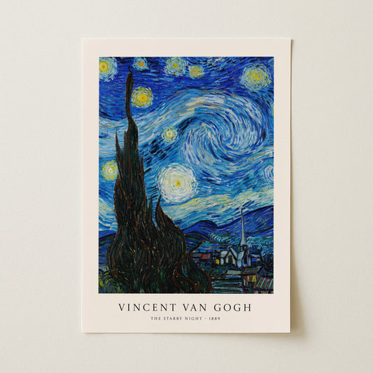 Vincent van Gogh "The Starry Night" Sanatsal Poster