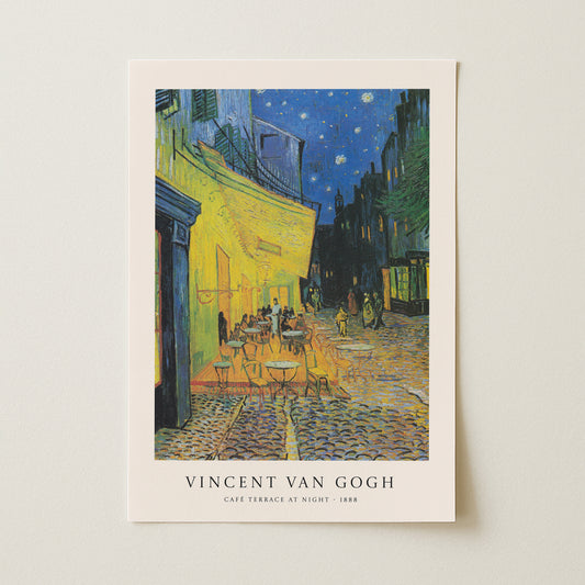 Vincent van Gogh "Café Terrace at Night" Sanatsal Poster